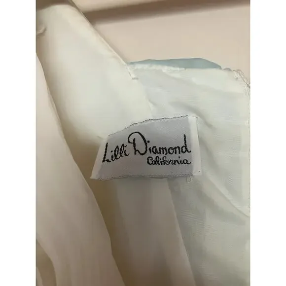 VINTAGE 50s-60s Lilli Diamond of California Gown Dress Small S REGENCY FAIRY - Picture 6 of 15